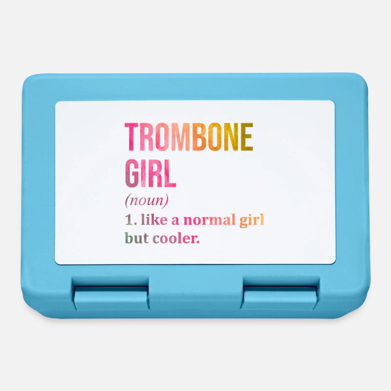trombone - Boîte à goûter - bleu saphir
