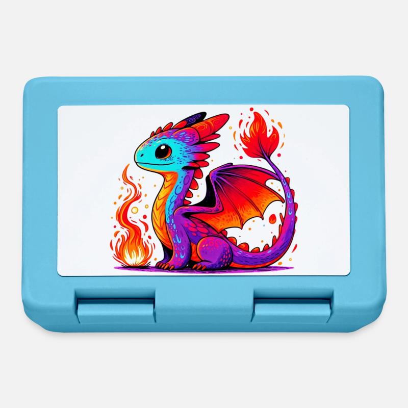 Dragon - Boîte à goûter - bleu saphir