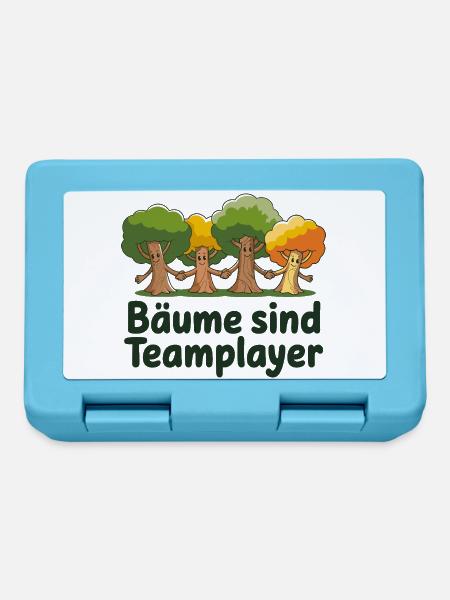 Bäume Sind Teamplayer Hand in Hand Naturfreunde - Brotdose - Saphirblau