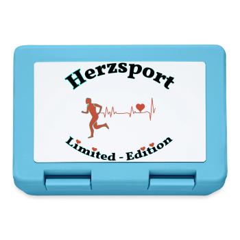 Heart sports - Lunchbox - sapphire blue - Front