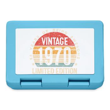 Vintage Est 1970 Limited Edition 56th Birthday - Lunchbox - sapphire blue - Front