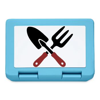Icône de pelle d’outil de jardin - Boîte à goûter - bleu saphir - Devant