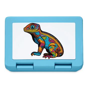 Psychedelische Mosaic-Echse - Brotdose - Saphirblau - Vorne