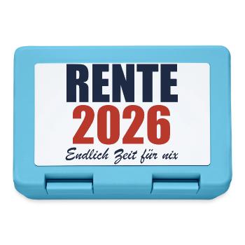 Rente 2026 – Endlich Zeit für nix - Brotdose - Saphirblau - Vorne