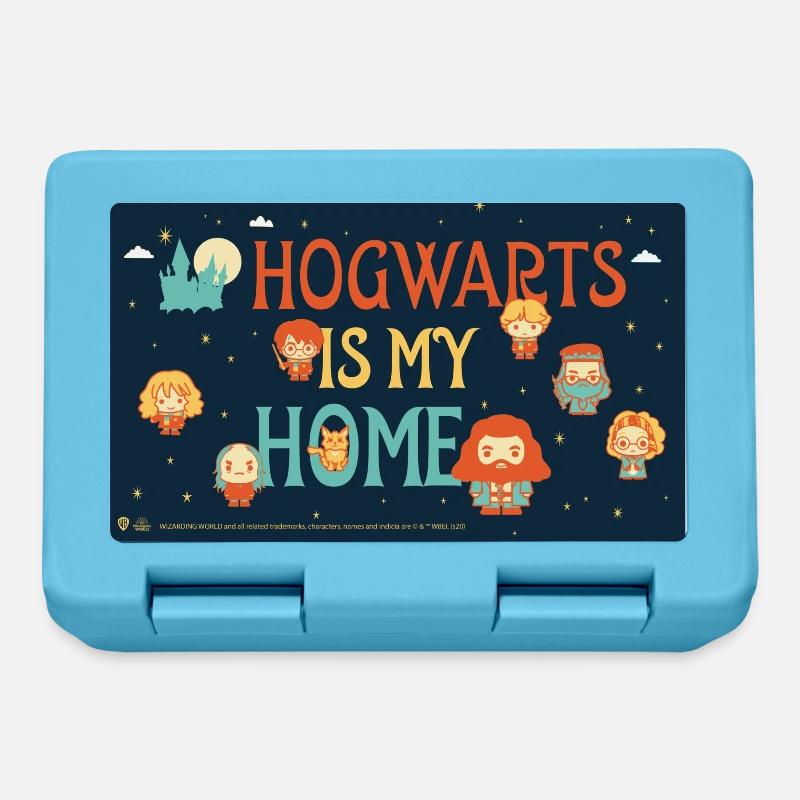 Harry Potter Poudlard est ma maison - Boîte à goûter - bleu saphir