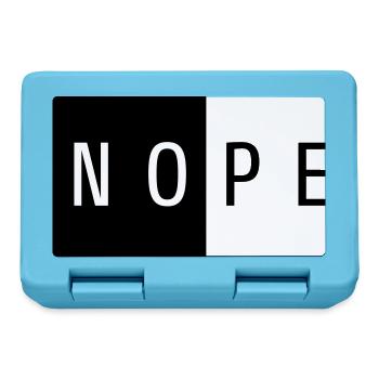 NOPE Cadeau Noir - Boîte à goûter - bleu saphir - Devant