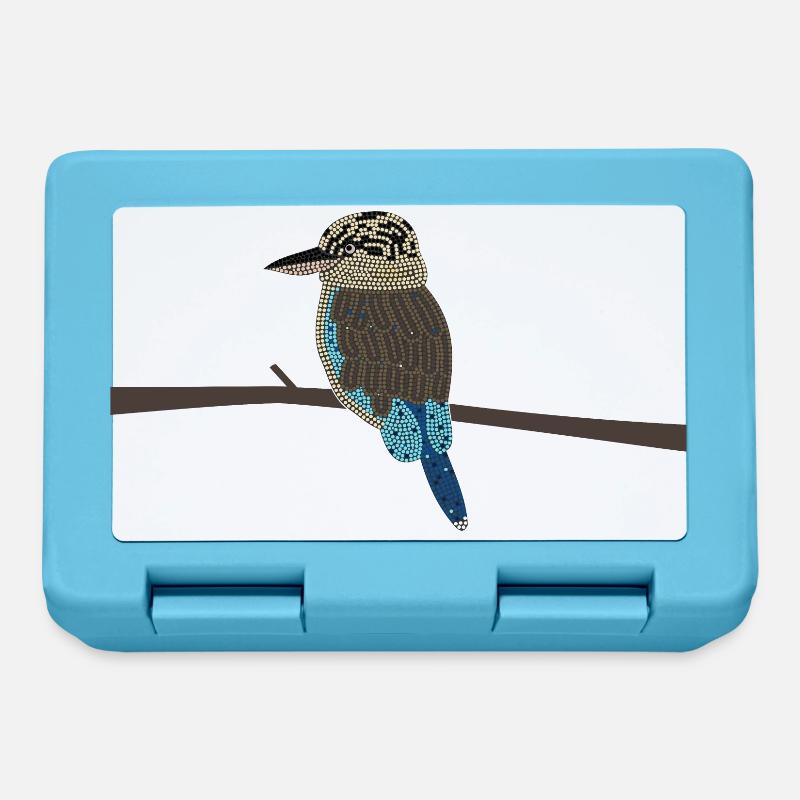 Laughing Hans - Kookaburra sans arrière-plan - Boîte à goûter - bleu saphir