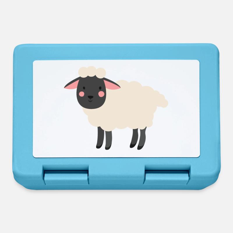 mouton - Boîte à goûter - bleu saphir