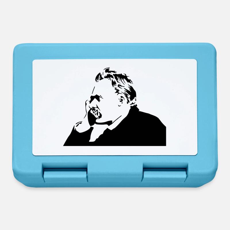 nietsche stencil - Boîte à goûter - bleu saphir