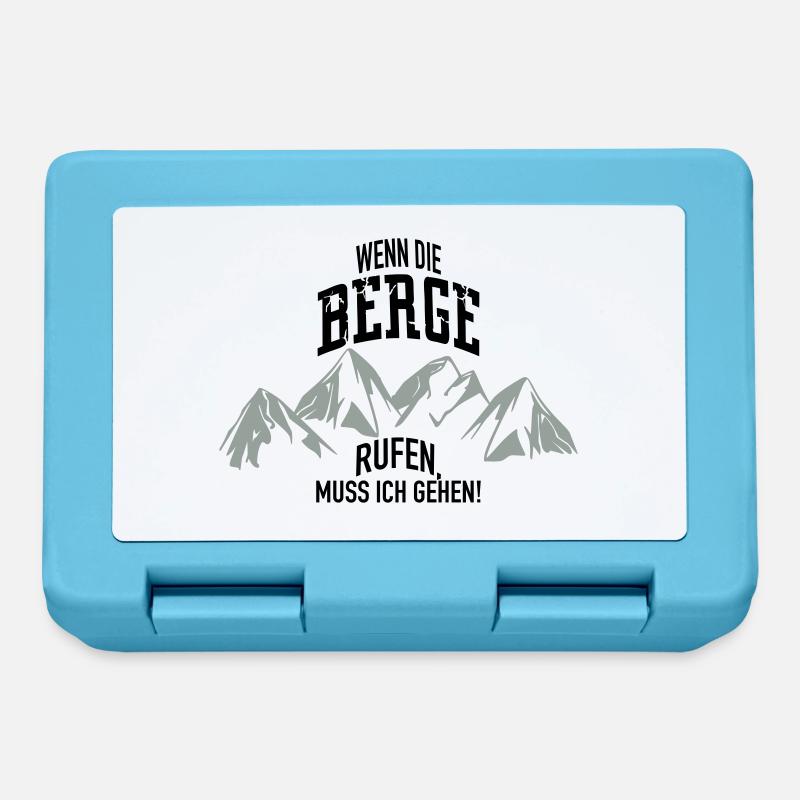 Berge rufen - Brotdose - Saphirblau