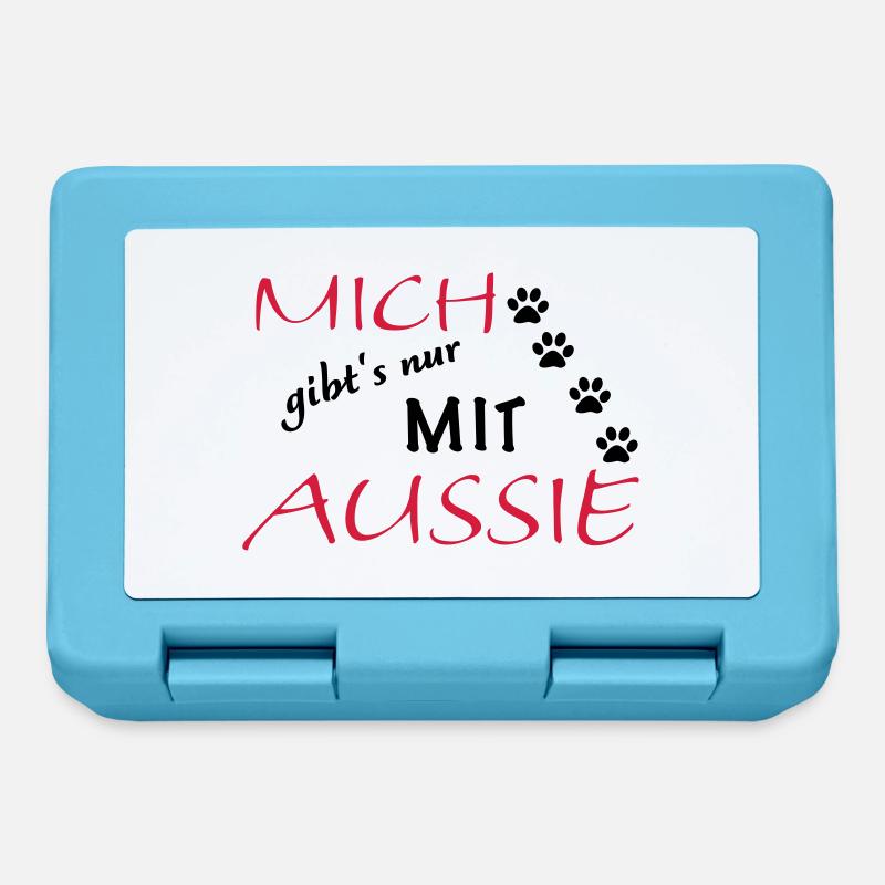 Mich gibts nur mit Aussie - Brotdose - Saphirblau
