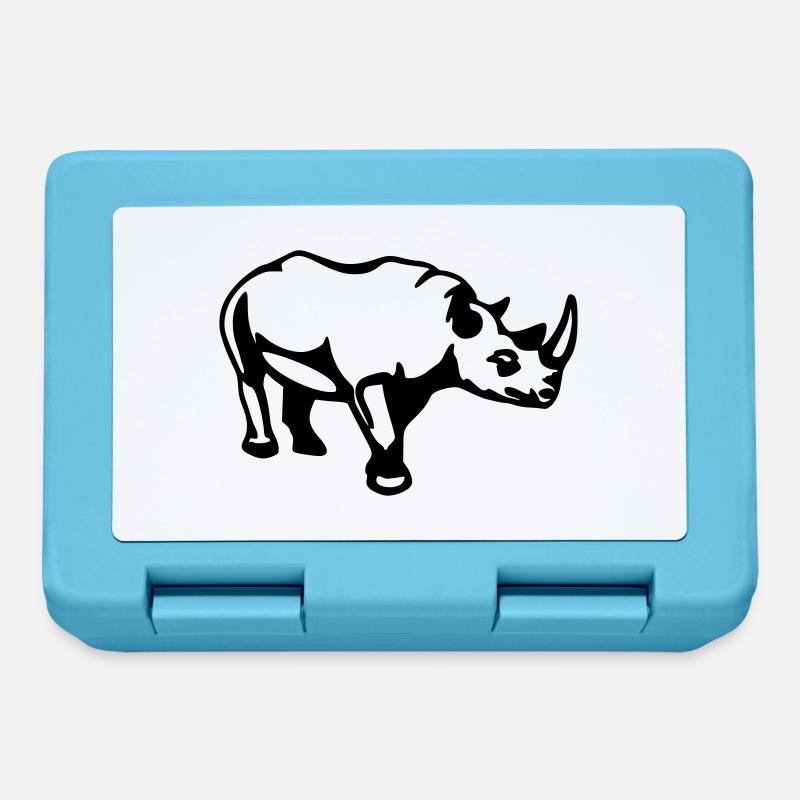 nashorn - Brotdose - Saphirblau
