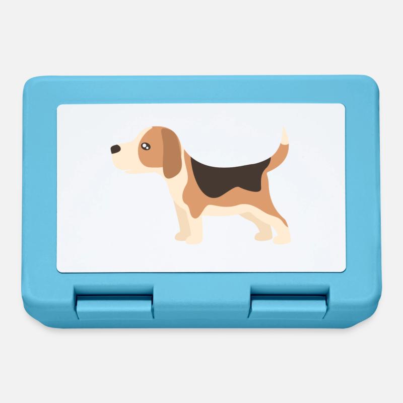 beagle - Boîte à goûter - bleu saphir