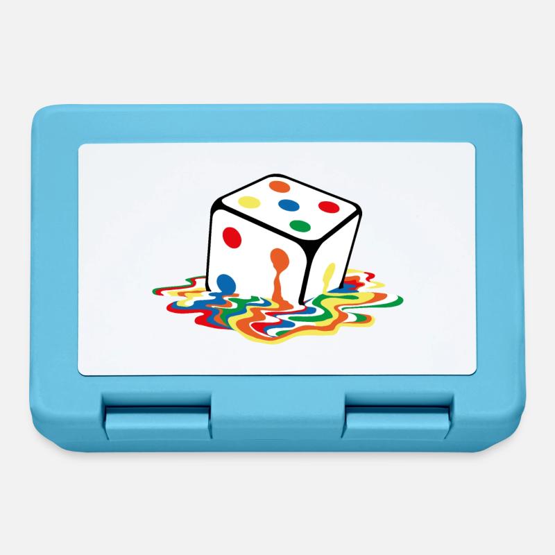 Melting game cube - Lunchbox - sapphire blue