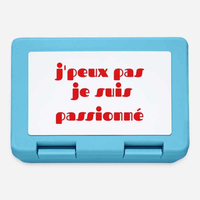 j'peux pas je suis passionné - Boîte à goûter - bleu saphir