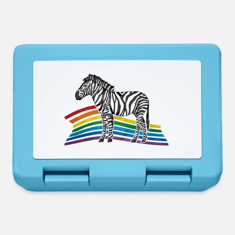 Zebra - Brotdose - Saphirblau