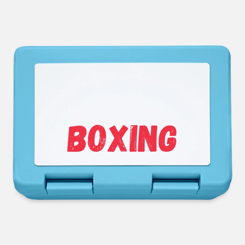 Tu veux que j’écoute parler de boxe drôle - Boîte à goûter - bleu saphir