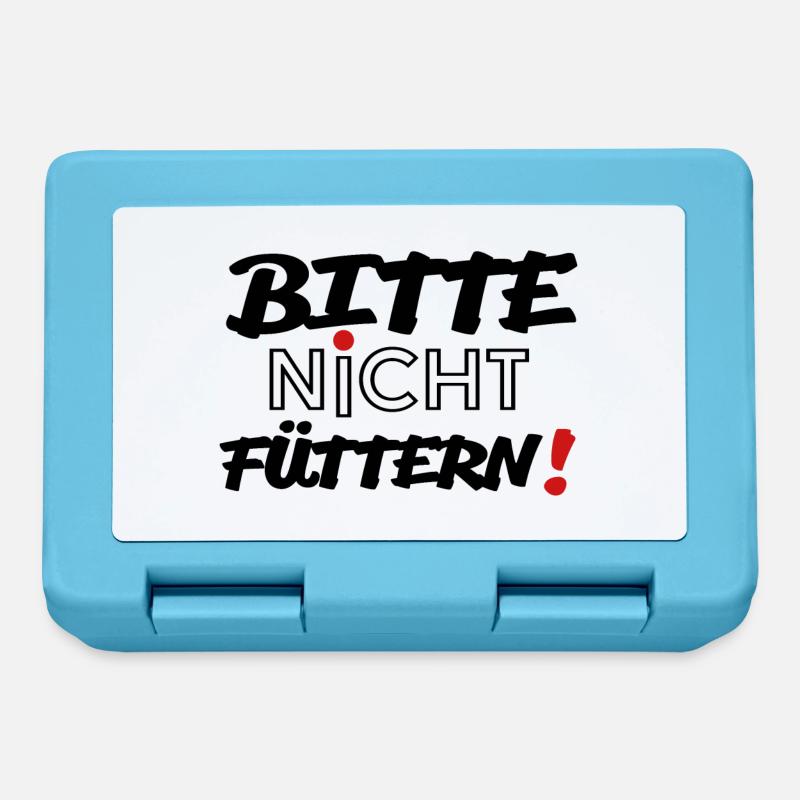 Bitte nicht füttern! - Brotdose - Saphirblau
