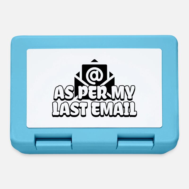 Laut meiner letzten E-Mail - Brotdose - Saphirblau