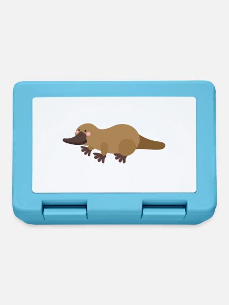 ornithorynque - Boîte à goûter - bleu saphir