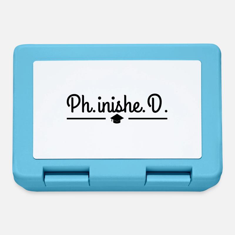 Phinished Phd Doktor Abschluss Geschenk - Brotdose - Saphirblau