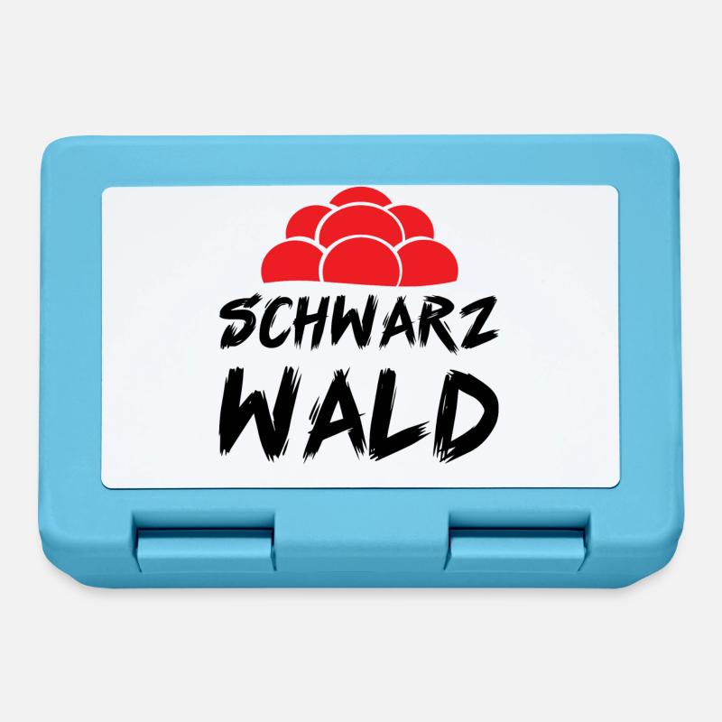 Schwarzwald Bollenhut Schwarzwälder Geschenk - Brotdose - Saphirblau
