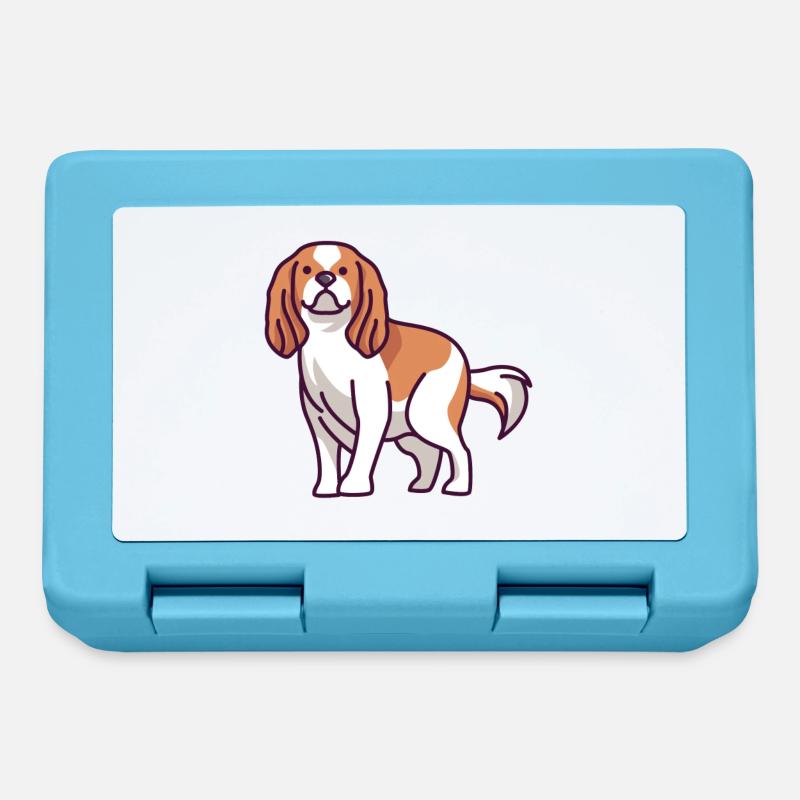 Cavalier King Charles Spaniel - Boîte à goûter - bleu saphir