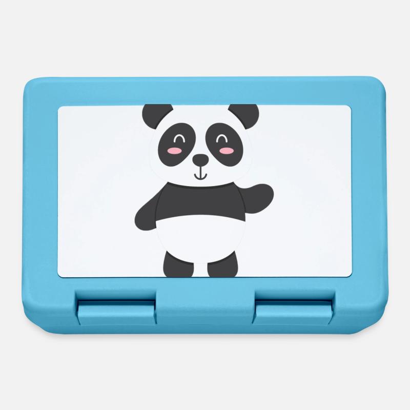 Panda - pour vous concevoir - Boîte à goûter - bleu saphir