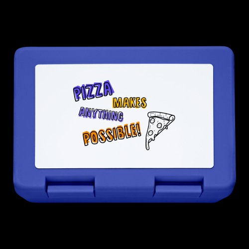 Pizza makes anything possible! - Colorful Design - Lunch box