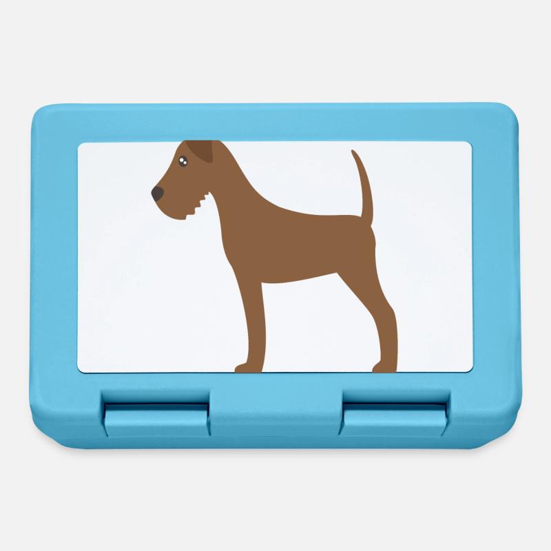irish terrier - Brotdose - Saphirblau