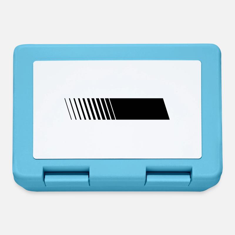 Racing stripe right blank - Lunchbox - sapphire blue