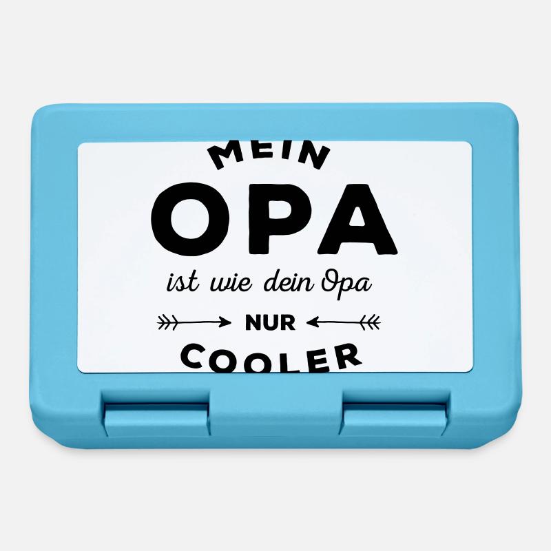 Mein Opa - Brotdose - Saphirblau