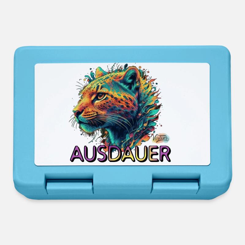 Werte mit Tieren: Ausdauer - Brotdose - Saphirblau