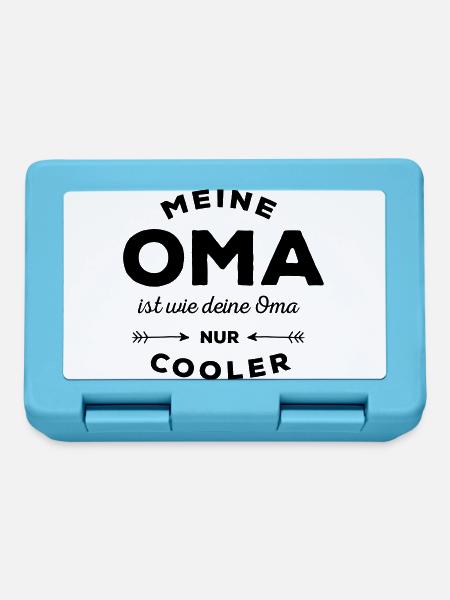 Meine Oma - Brotdose - Saphirblau