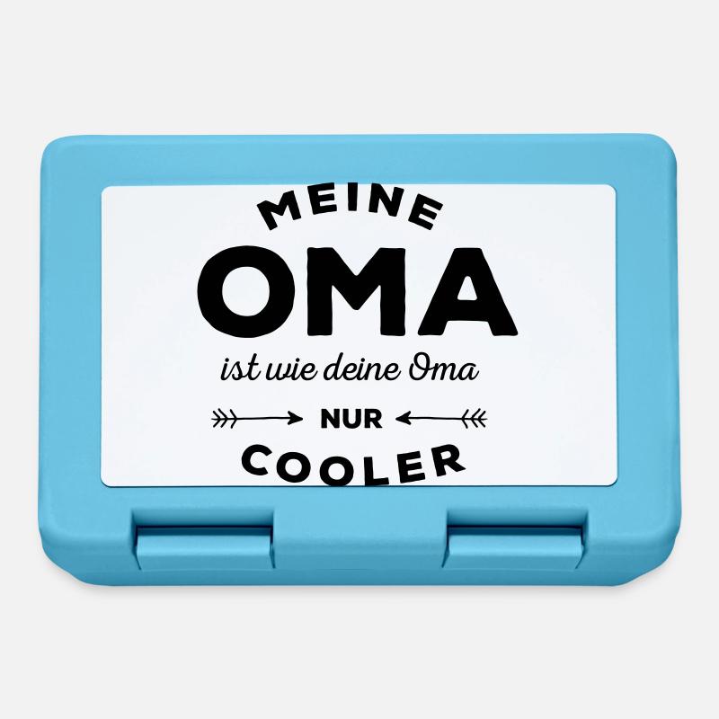 Meine Oma - Brotdose - Saphirblau