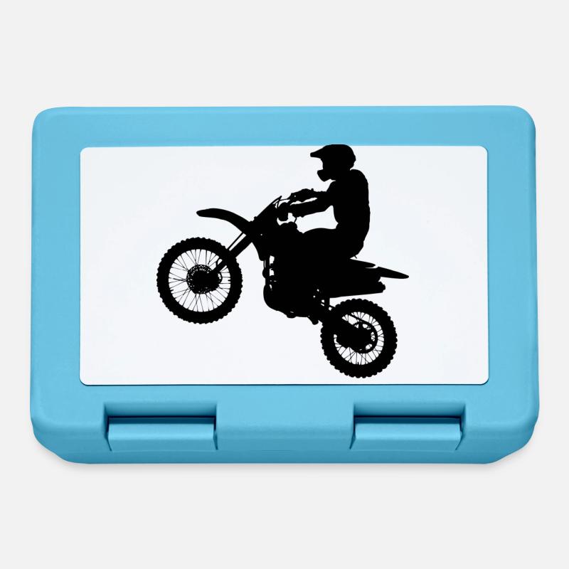 Motorcross - Boîte à goûter - bleu saphir