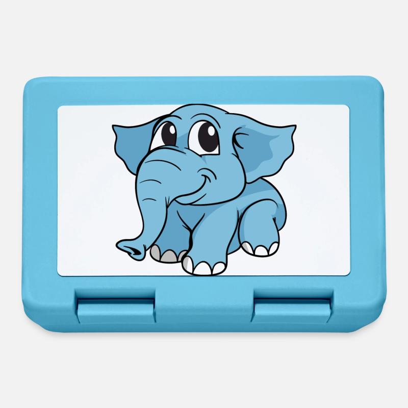 Elephant elephant - Lunchbox - sapphire blue
