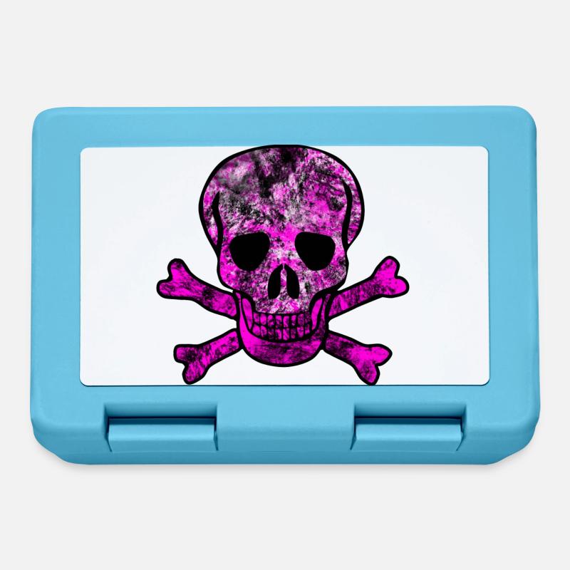 Skull skull and crossbones - Lunchbox - sapphire blue