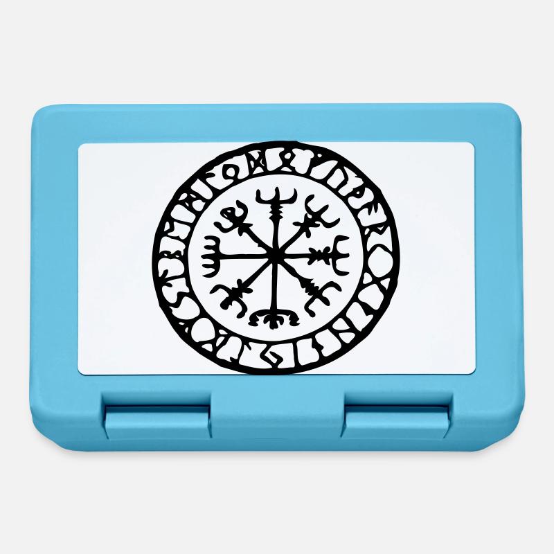 Wikinger Vegvisir - Brotdose - Saphirblau