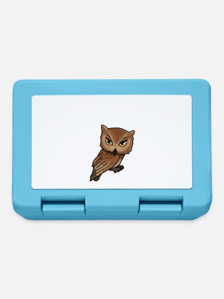Chibi Owl - Brotdose - Saphirblau