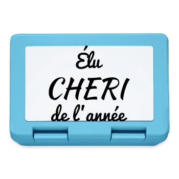 Chéri Love Chérie Amour Femme Mari Valentin - Lunchbox - sapphire blue - Front