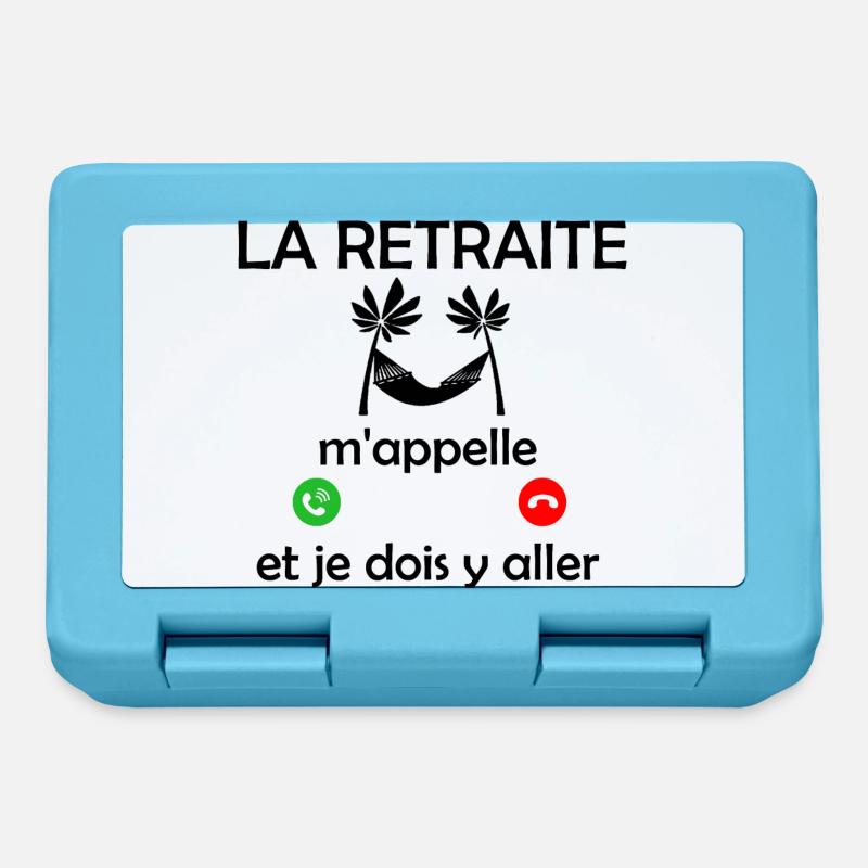 la retraite m'appelle et je dois y aller - Boîte à goûter - bleu saphir