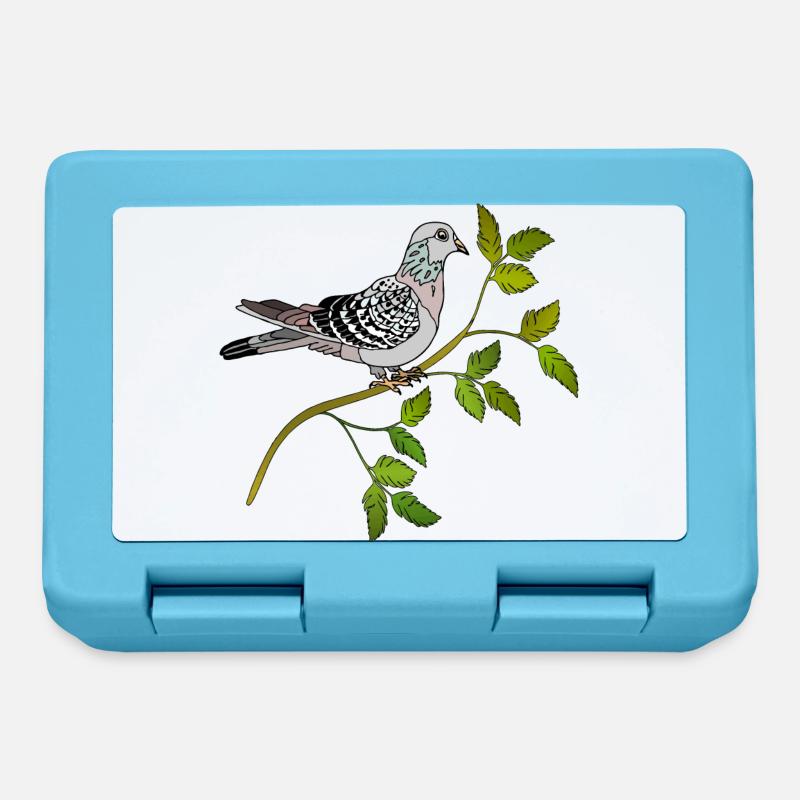 Oiseau - Boîte à goûter - bleu saphir