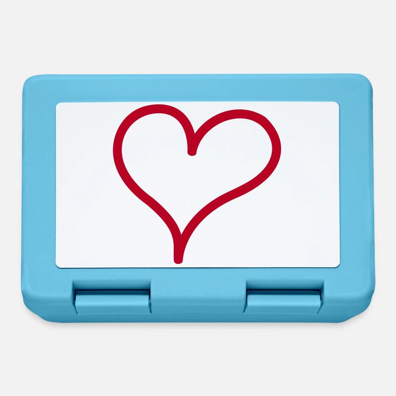 Love u! - Boîte à goûter - bleu saphir