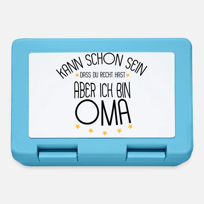 Oma - Brotdose - Saphirblau