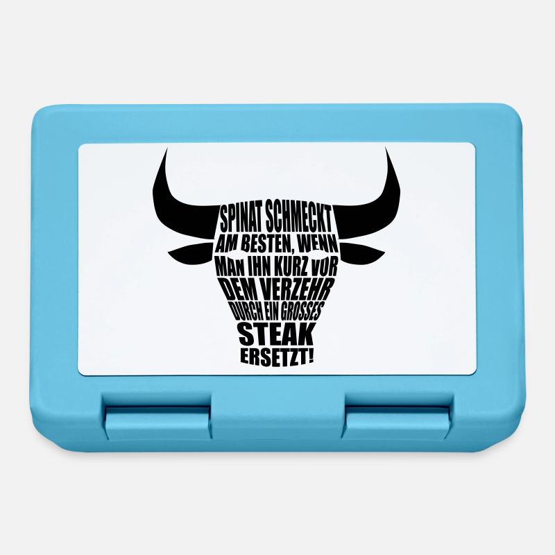 steak - Brotdose - Saphirblau