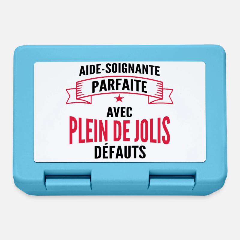 aide soignante parfaite - Boîte à goûter - bleu saphir