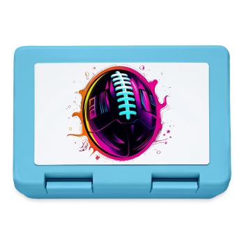 American Football Ball Steamwave - Lunchbox - sapphire blue - Front