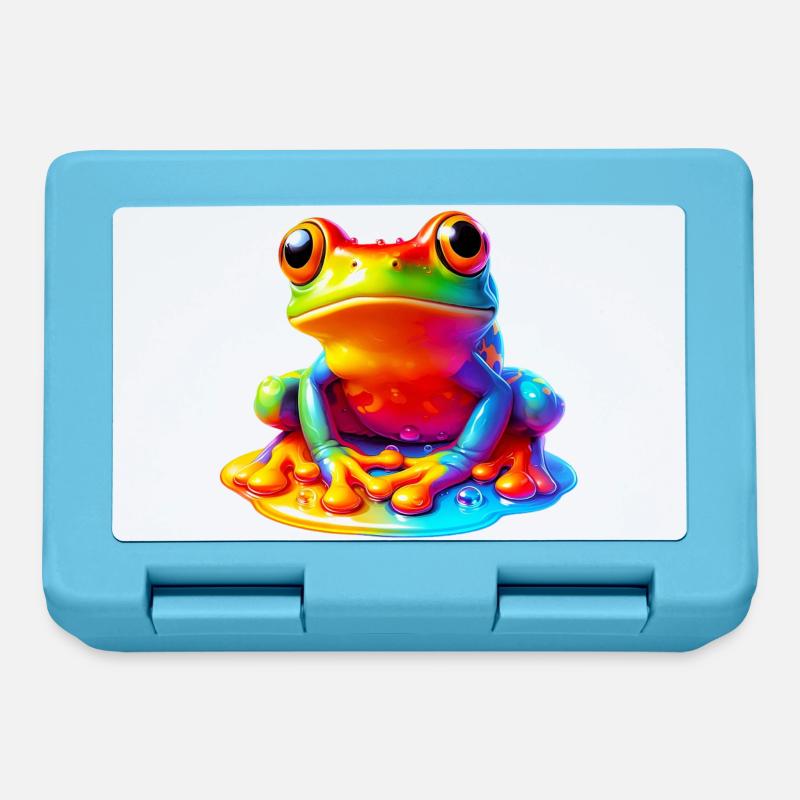 Grenouille - Boîte à goûter - bleu saphir