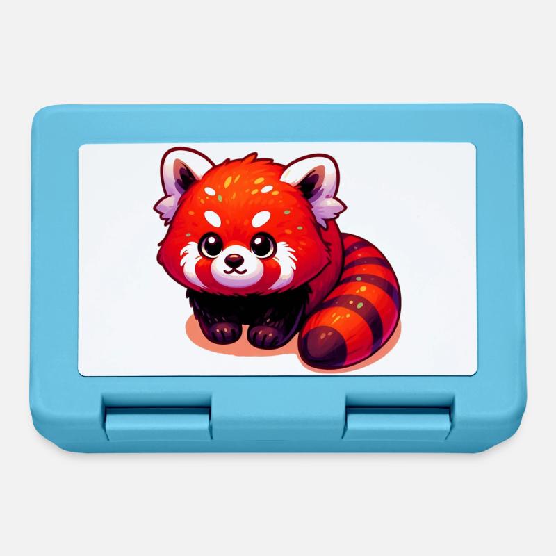 Red panda - Lunchbox - sapphire blue